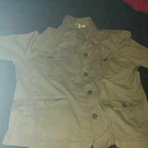 Army green military jacket